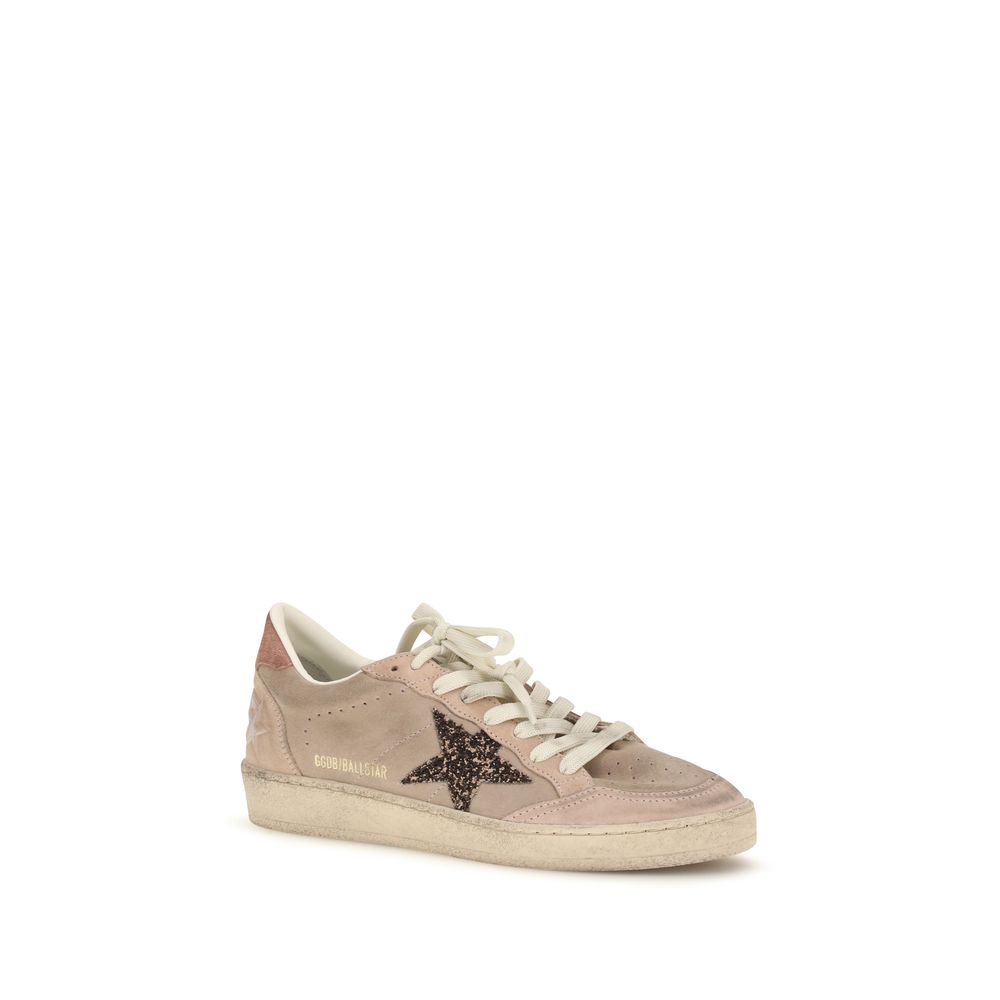 Golden Goose Beige Calf Leather Bos Taurus Low Top Sneakers