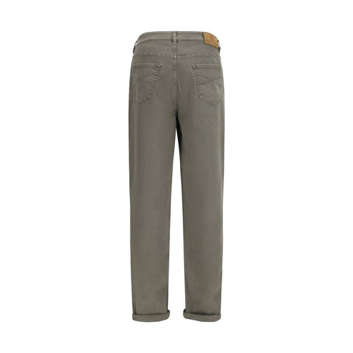 Brunello Cucinelli Bicolor Cotton Jeans Denim