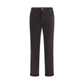 Brunello Cucinelli Brown Cotton Straight-Leg Jeans