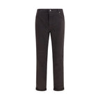 Brunello Cucinelli Brown Cotton Straight-Leg Jeans
