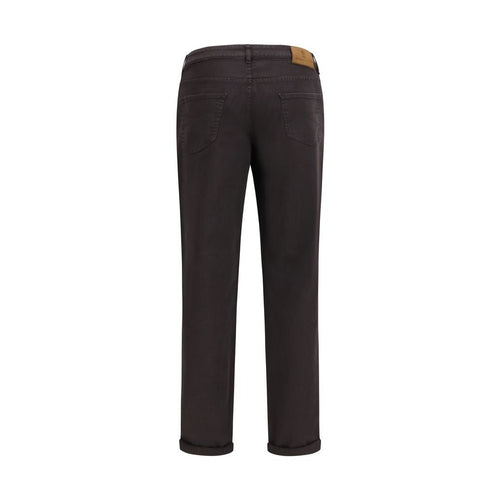 Brunello Cucinelli Brown Cotton Relaxed Fit Jeans