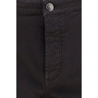 Brunello Cucinelli Brown Cotton Straight-Leg Jeans