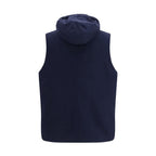 Brunello Cucinelli Blue Wool Oves Aries Sleeveless Jacket