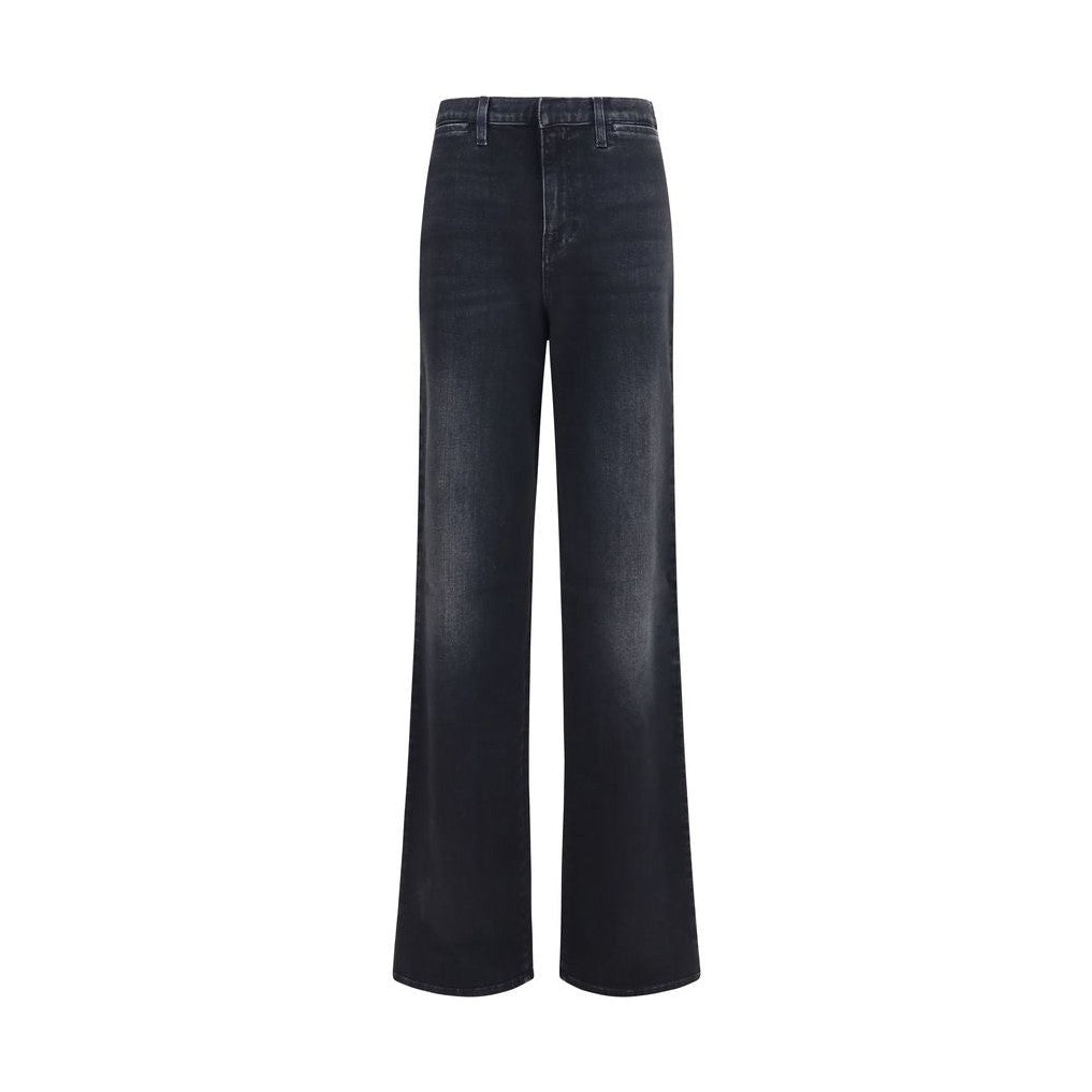 Gucci Black Cotton Straight-Leg Jeans