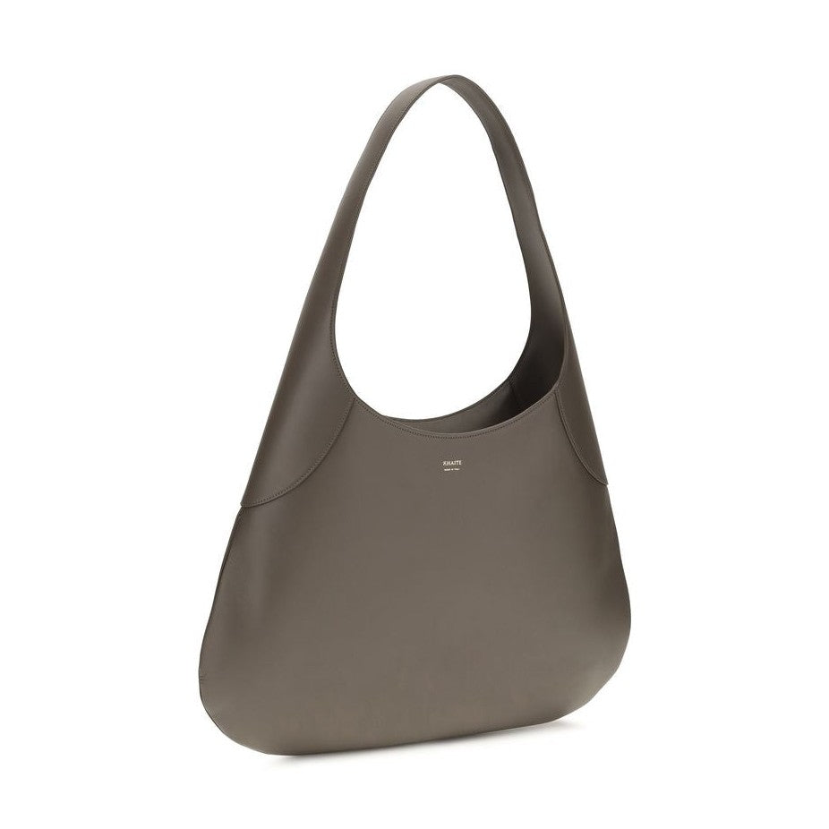 Khaite Gray Calf Leather Bos Taurus Handbag