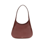 Khaite Bordeaux Calf Leather Bos Taurus Handbag