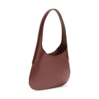 Khaite Bordeaux Calf Leather Bos Taurus Handbag