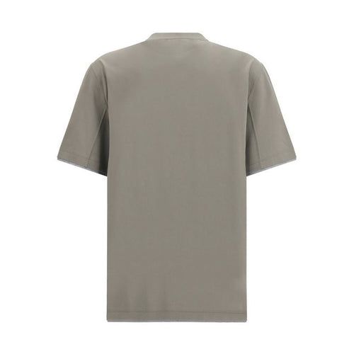 Brunello Cucinelli Bicolor Cotton T-Shirt