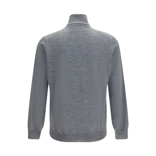 Brunello Cucinelli Gray Wool Oves Aries Turtleneck