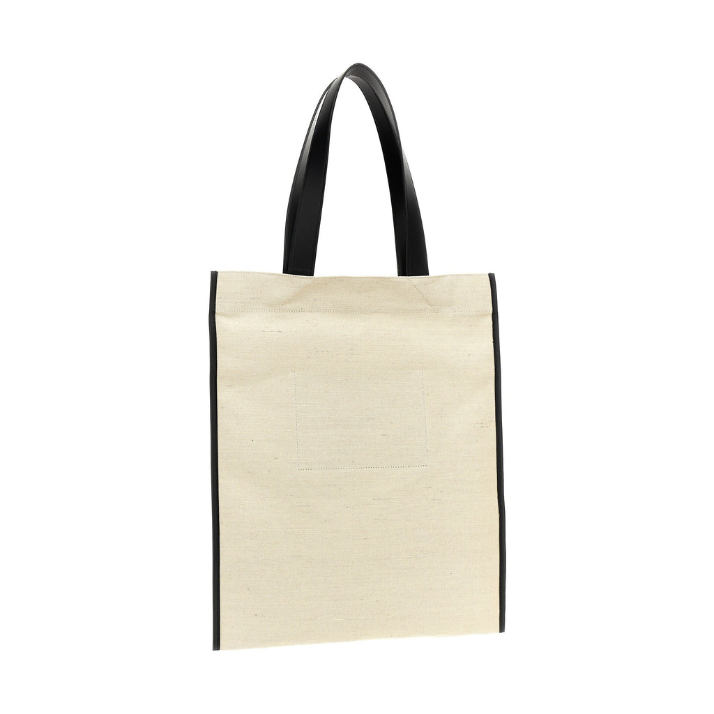Jil Sander Bicolor Jute Tote Bag
