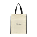 Jil Sander Bicolor Cotton Tote Bag