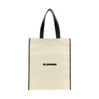 Jil Sander Bicolor Cotton Tote Bag