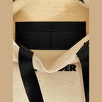 Jil Sander Bicolor Jute Tote Bag