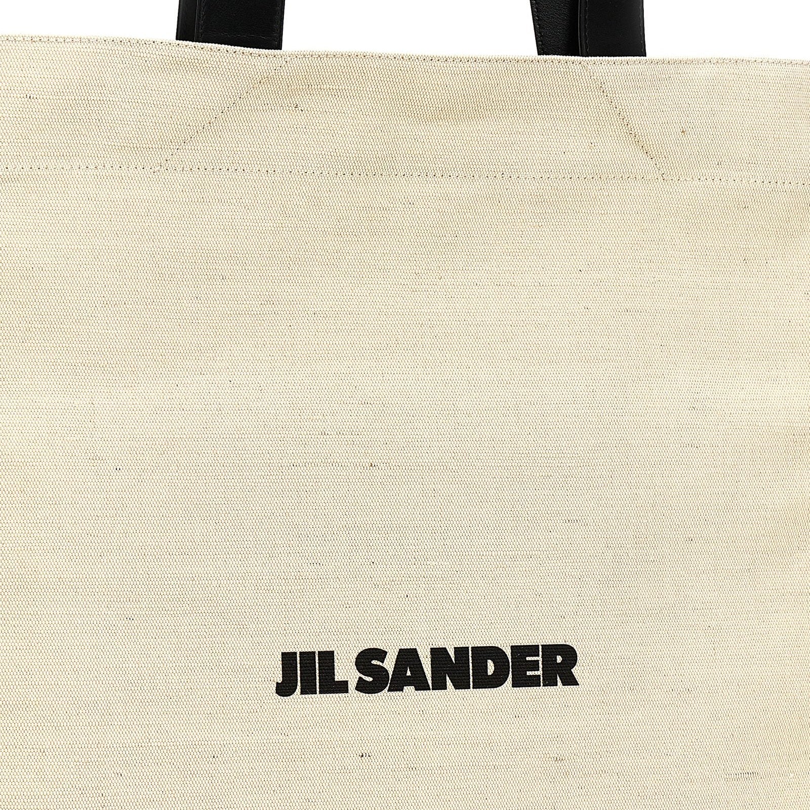 Jil Sander Bicolor Cotton Tote Bag