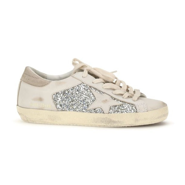 Golden Goose Beige Calf Leather Bos Taurus Sneakers