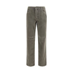 Brunello Cucinelli Bicolor Cotton Casual Pants