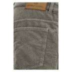Brunello Cucinelli Bicolor Cotton Casual Pants