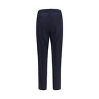 Brunello Cucinelli Blue Wool Oves Aries Casual Pants