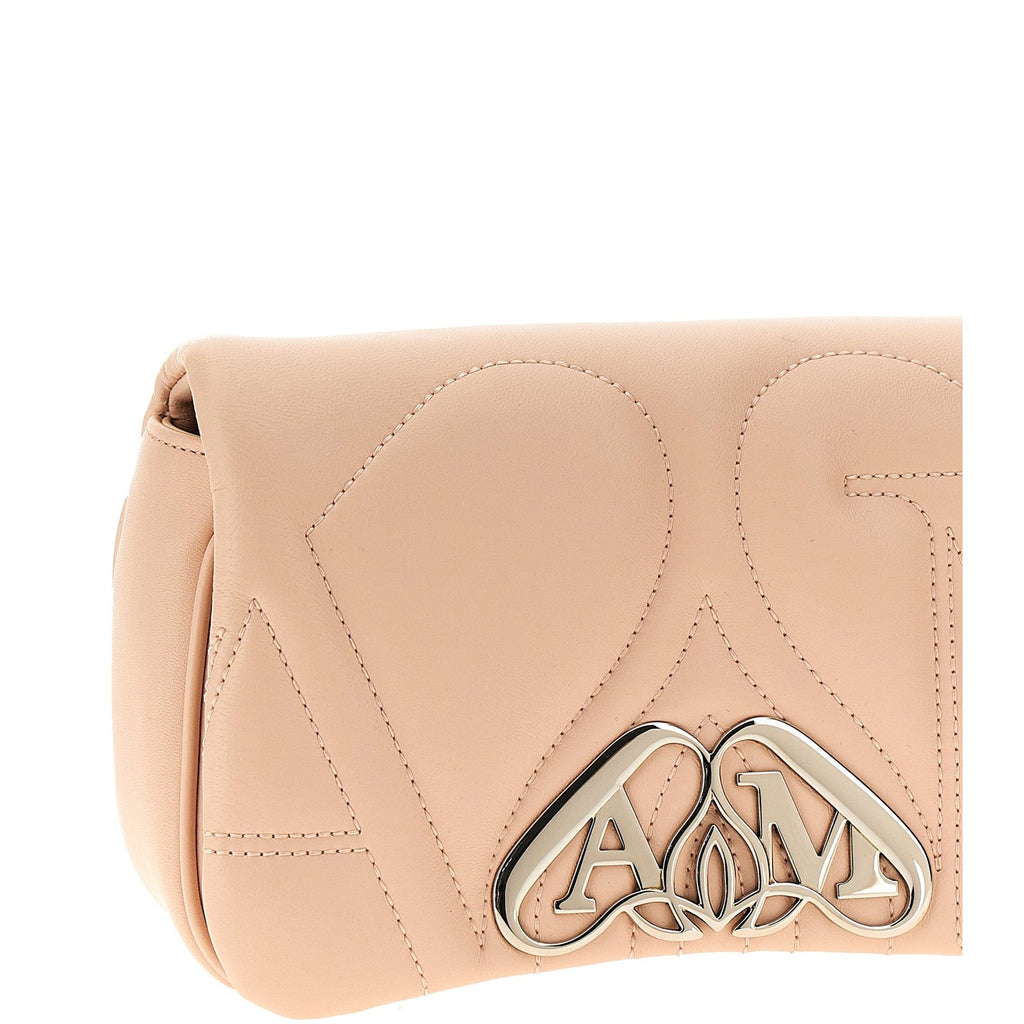Alexander McQueen Beige Lamb Leather Crossbody Bag