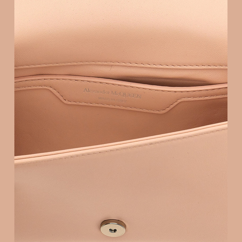 Alexander McQueen Beige Lamb Leather Crossbody Bag