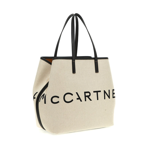 Beige Cotton Tote Bag