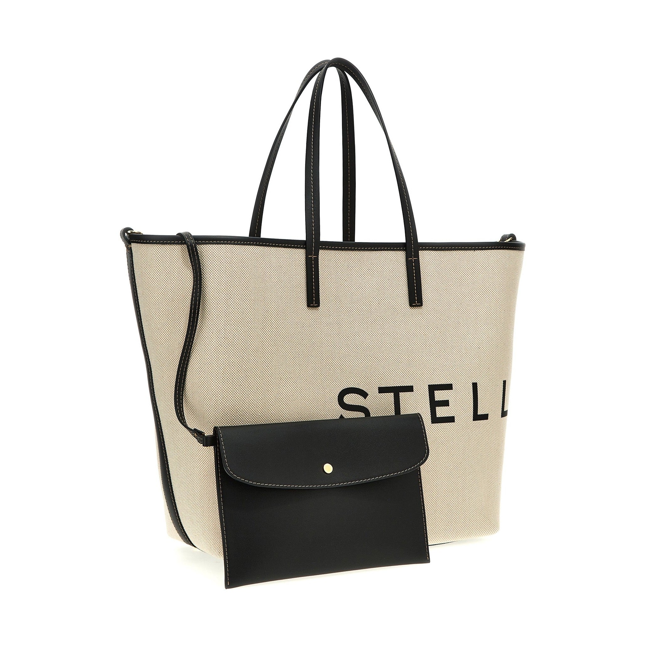 Stella McCartney Beige Cotton Tote Bag