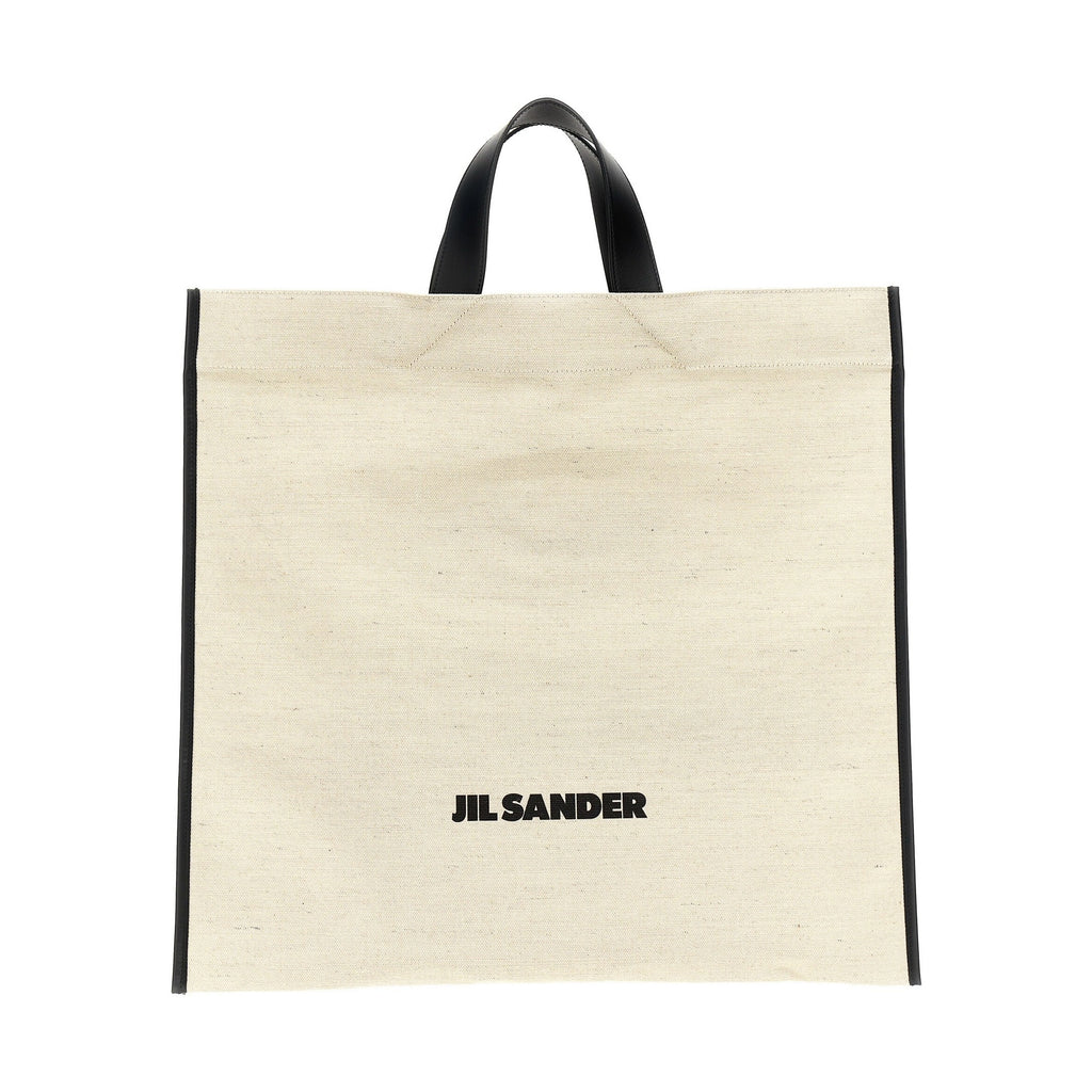 Jil Sander Bicolor Jute Tote Bag