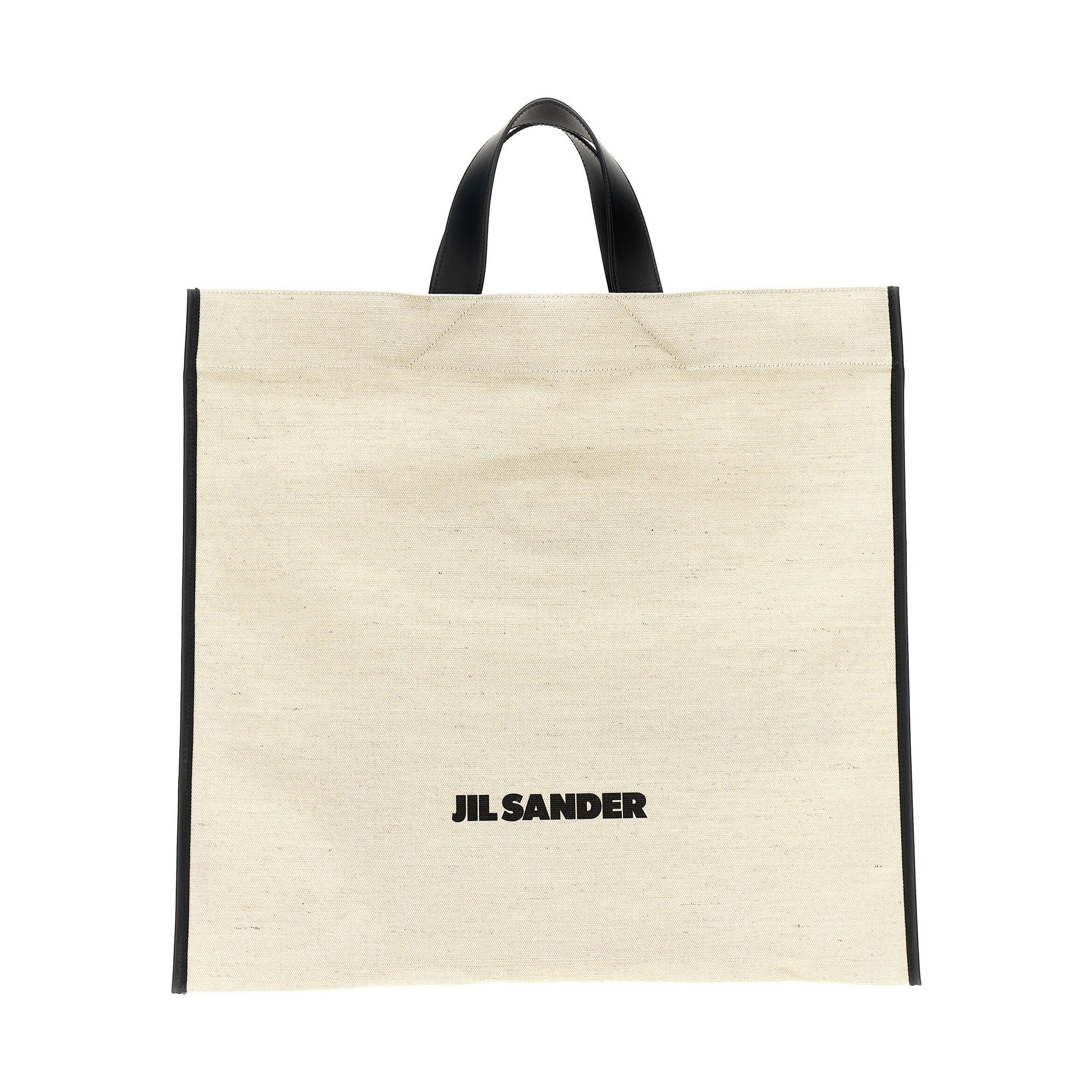 Jil Sander Bicolor Jute Tote Bag