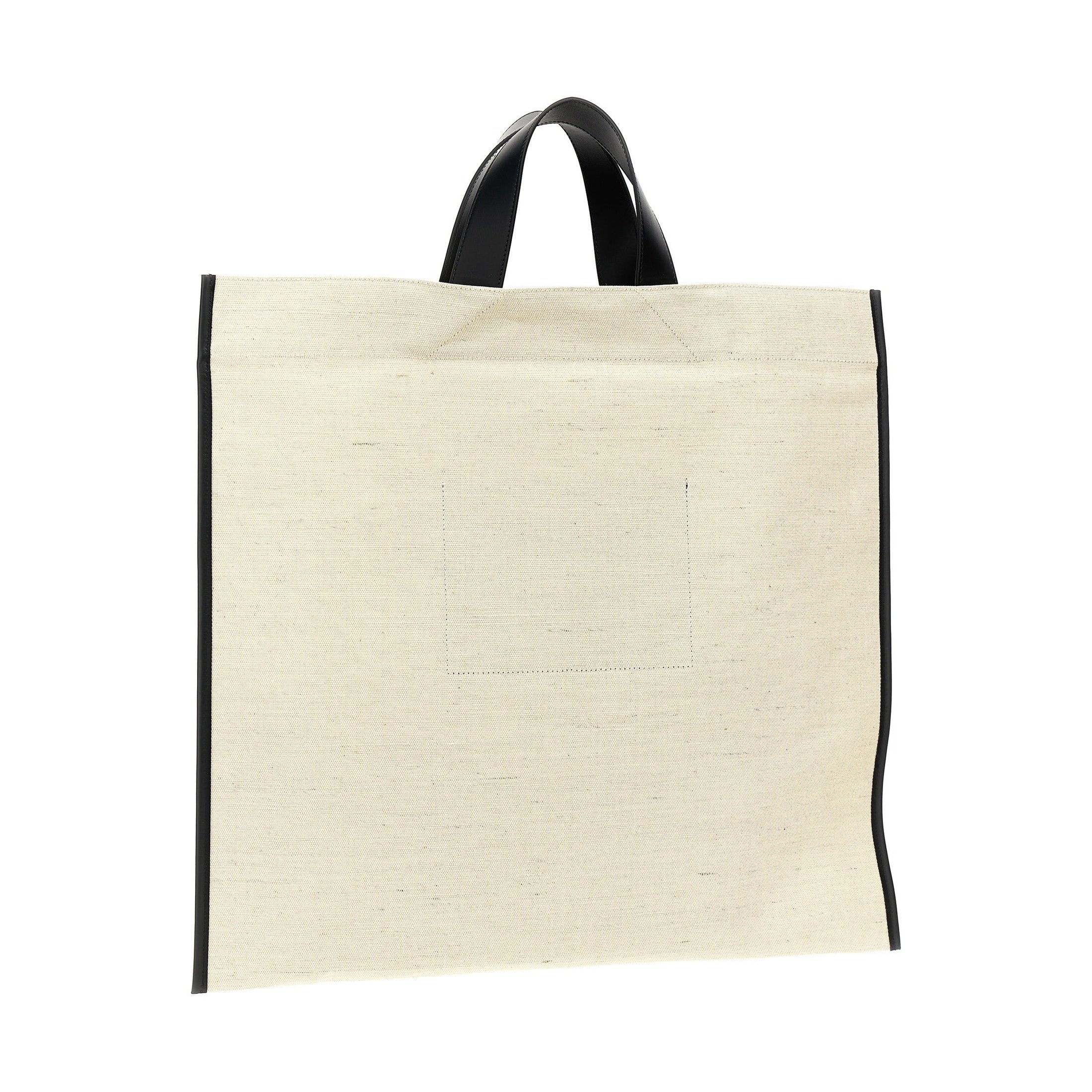Jil Sander Bicolor Jute Tote Bag