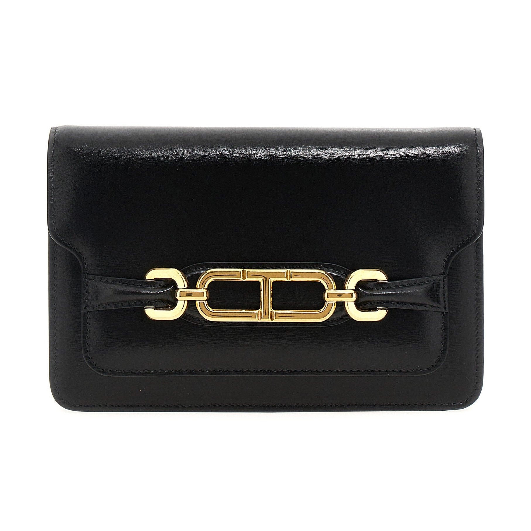 Tom Ford Black Leather Crossbody Bag