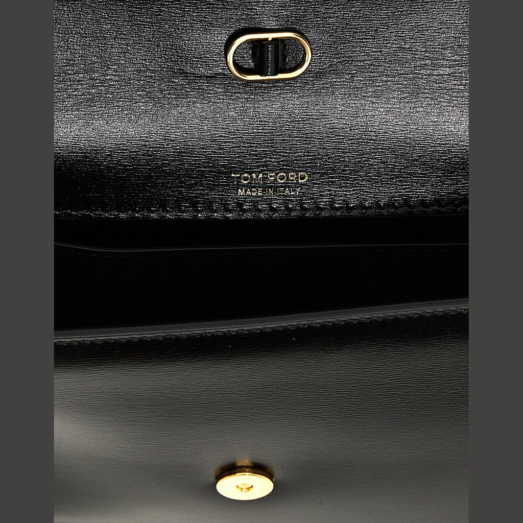 Tom Ford Black Leather Crossbody Bag