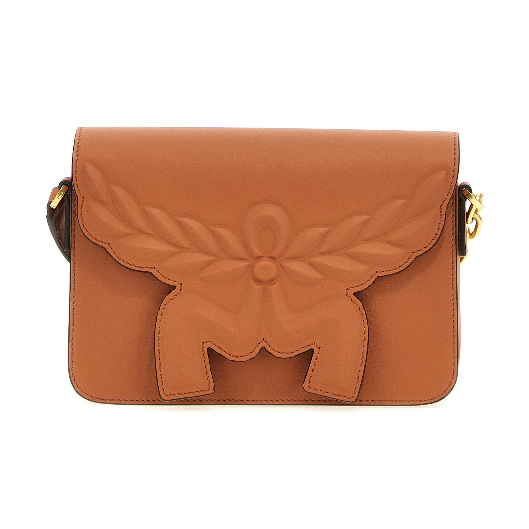 MCM Brown Calfskin Crossbody Bag
