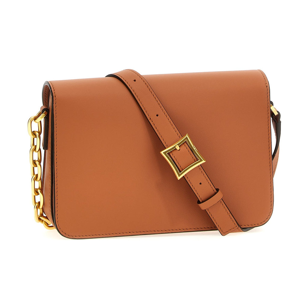 MCM Brown Calfskin Crossbody Bag
