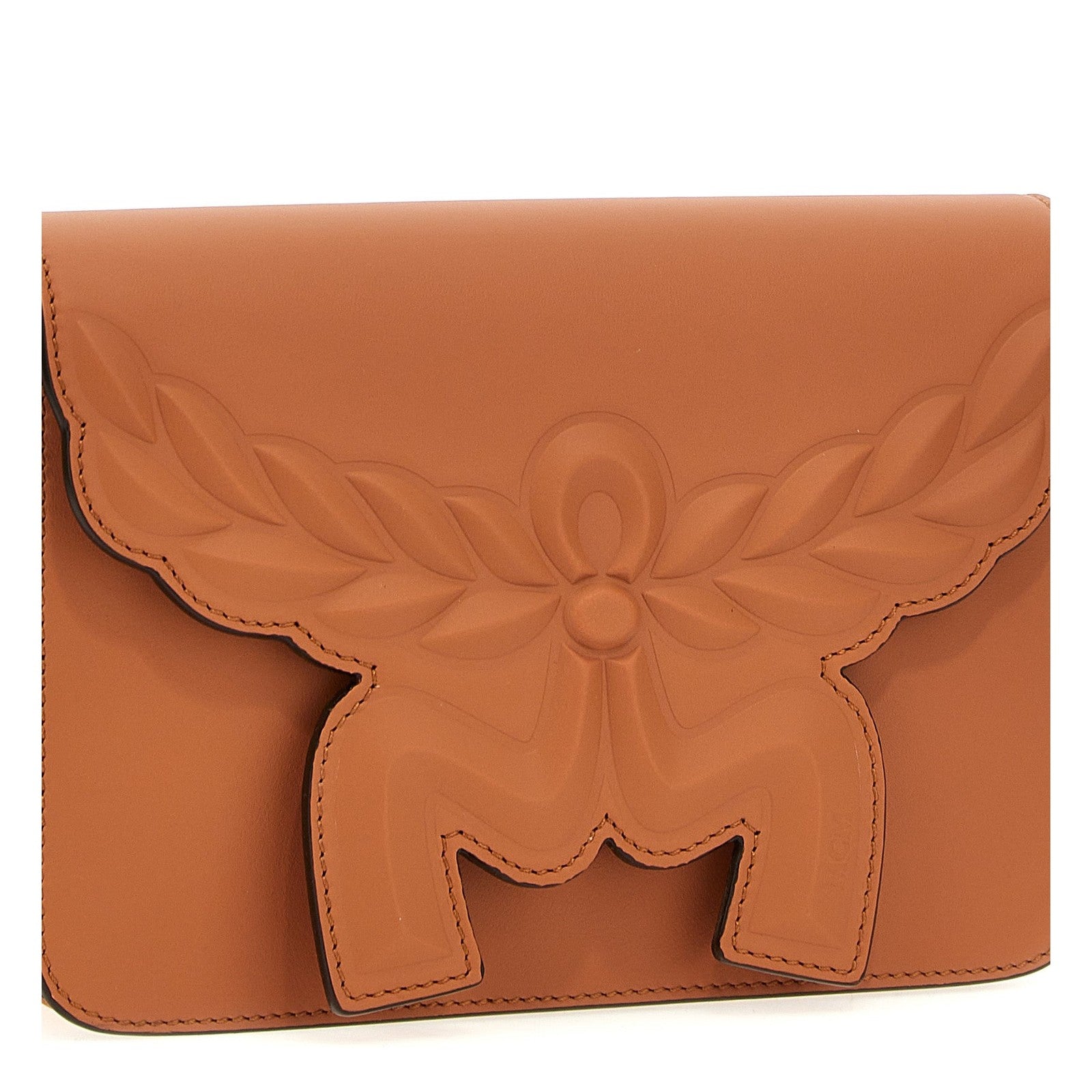 MCM Brown Calfskin Crossbody Bag