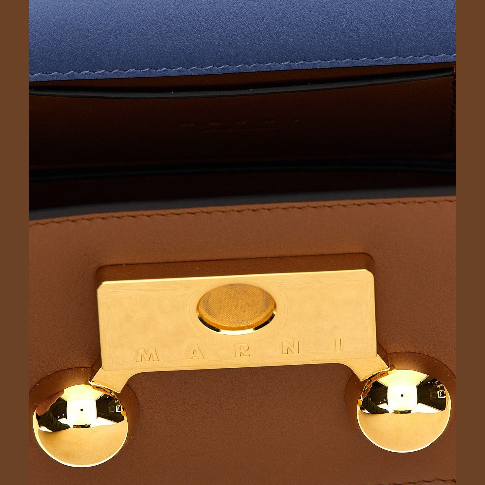 Marni Multicolor Calfskin Shoulder Bag