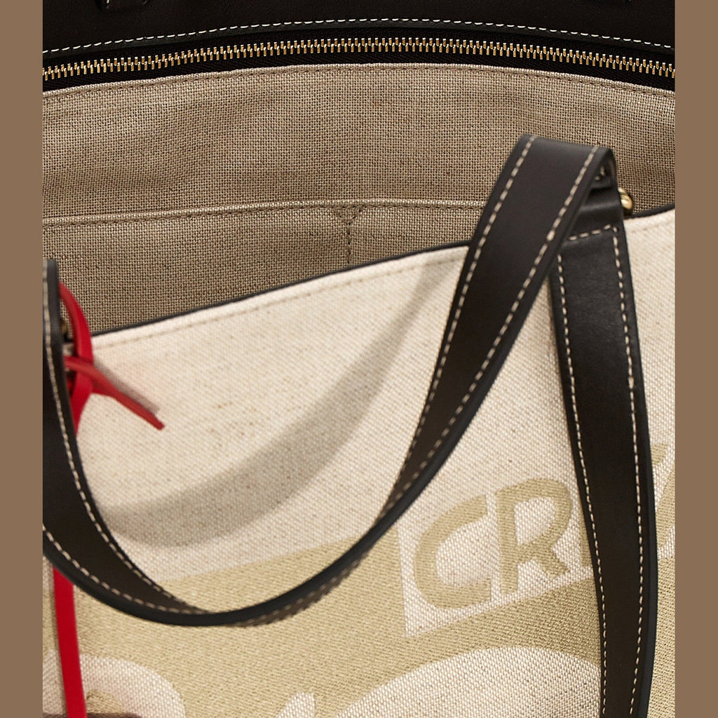 Ferragamo Beige Fabric Tote Bag