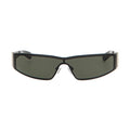 Alexander McQueen Black Acetate Sunglasses