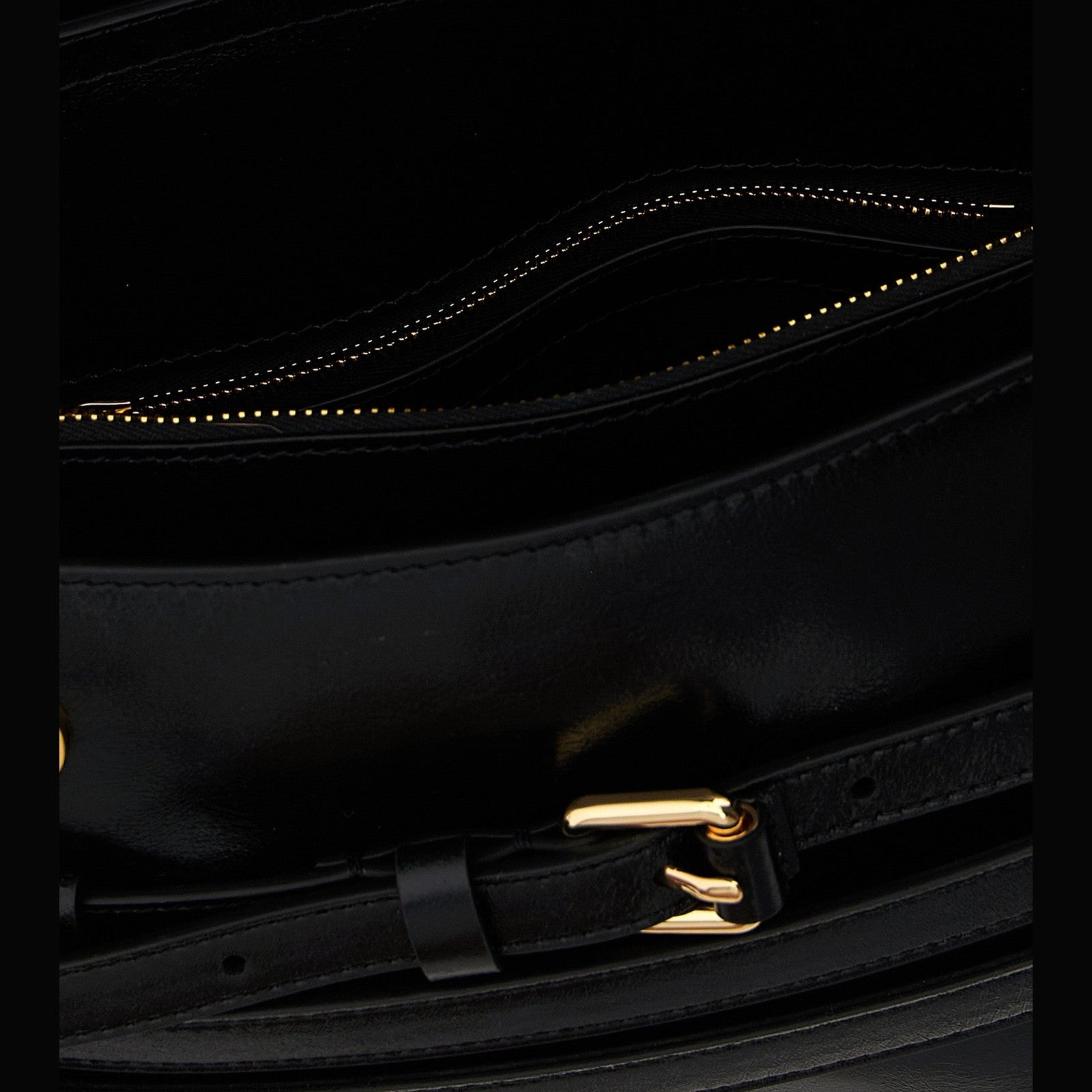 Moschino Black Leather Crossbody Bag