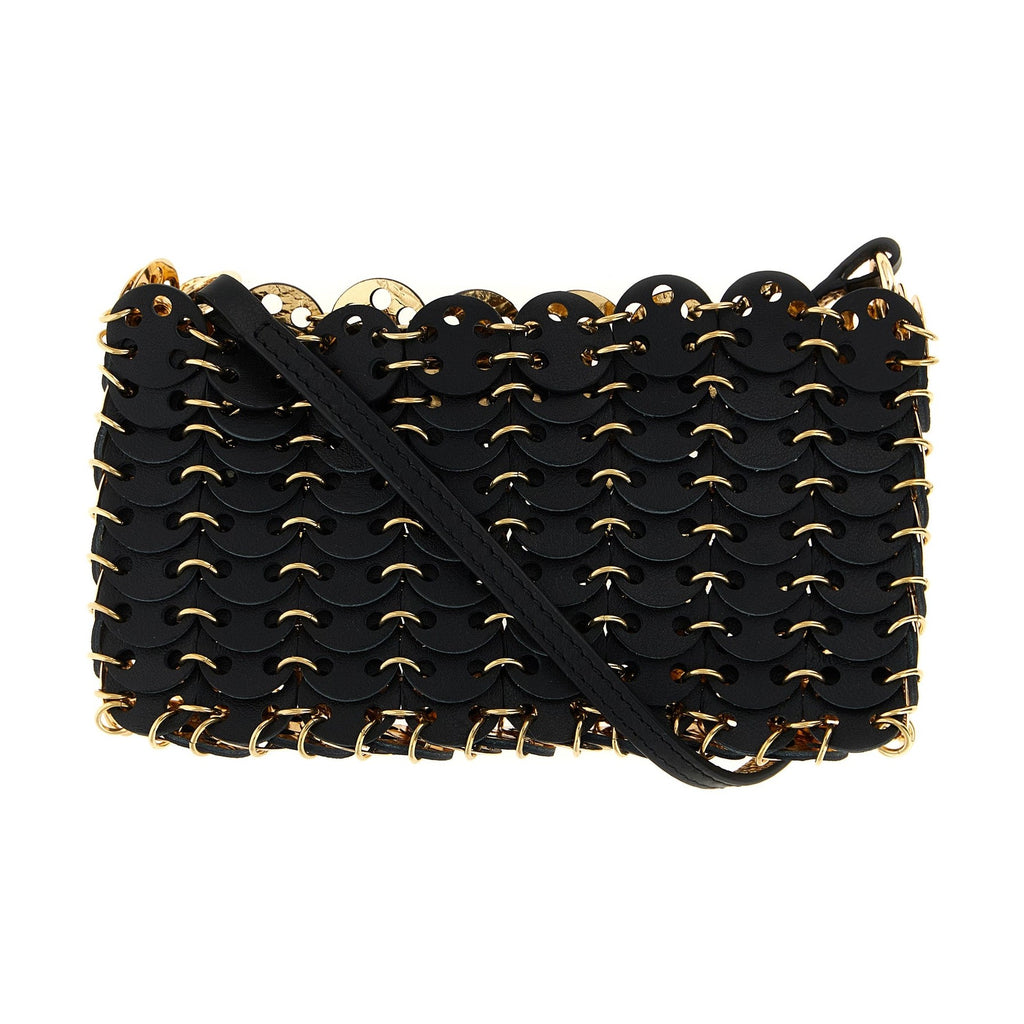 Paco Rabanne Black Calfskin Crossbody Bag
