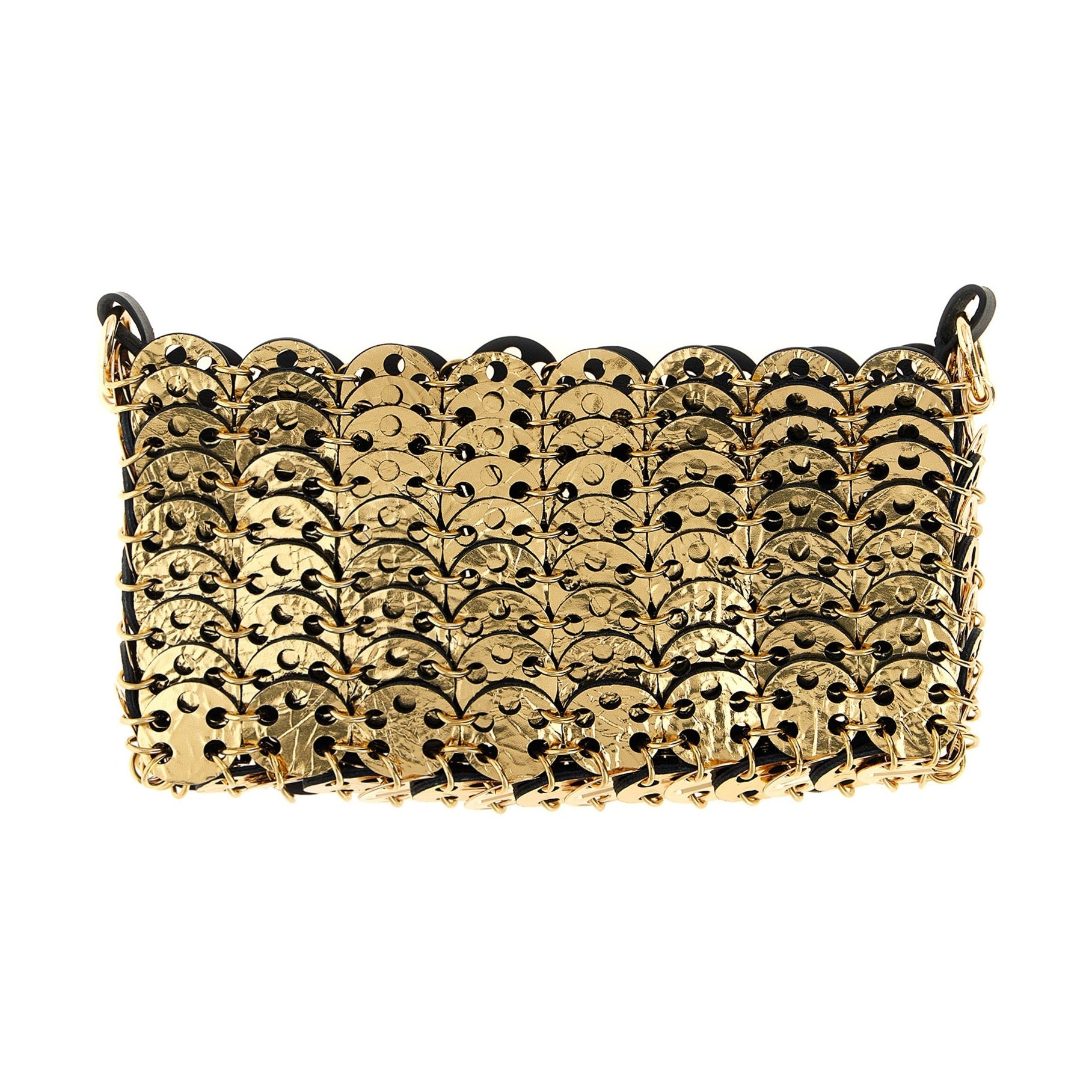 Paco Rabanne Black Calfskin Crossbody Bag