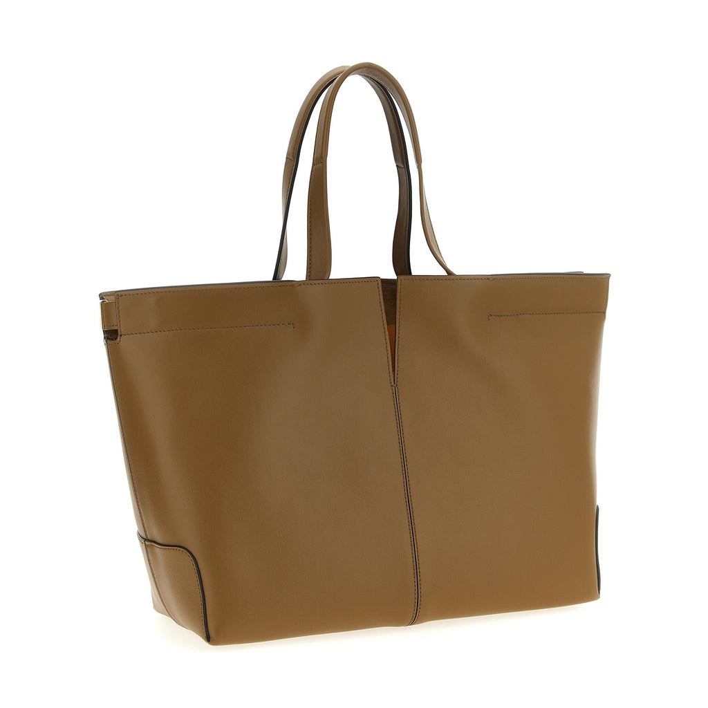 Bicolor Calfskin Tote Bag