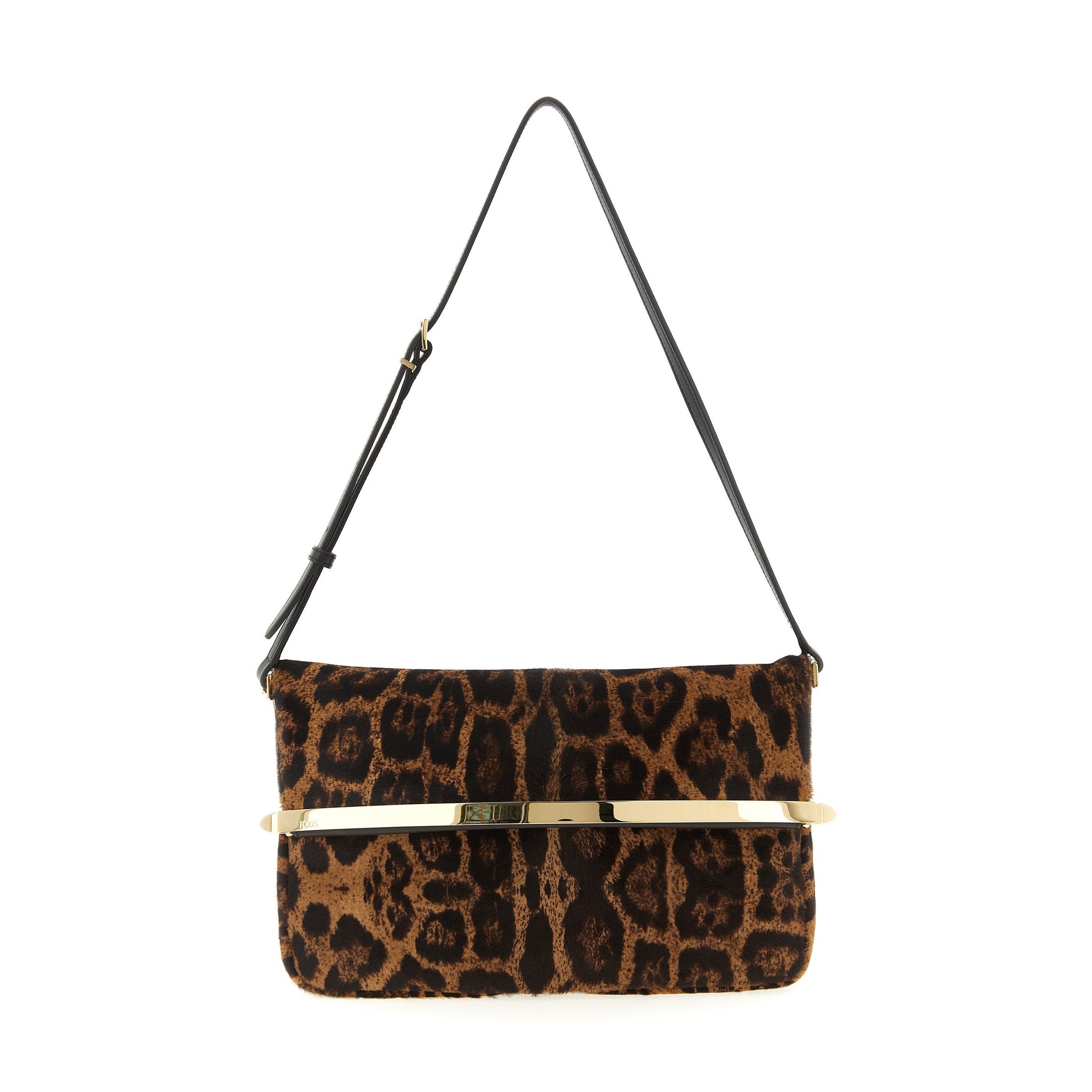 Tod's Brown Calfskin Shoulder Bag