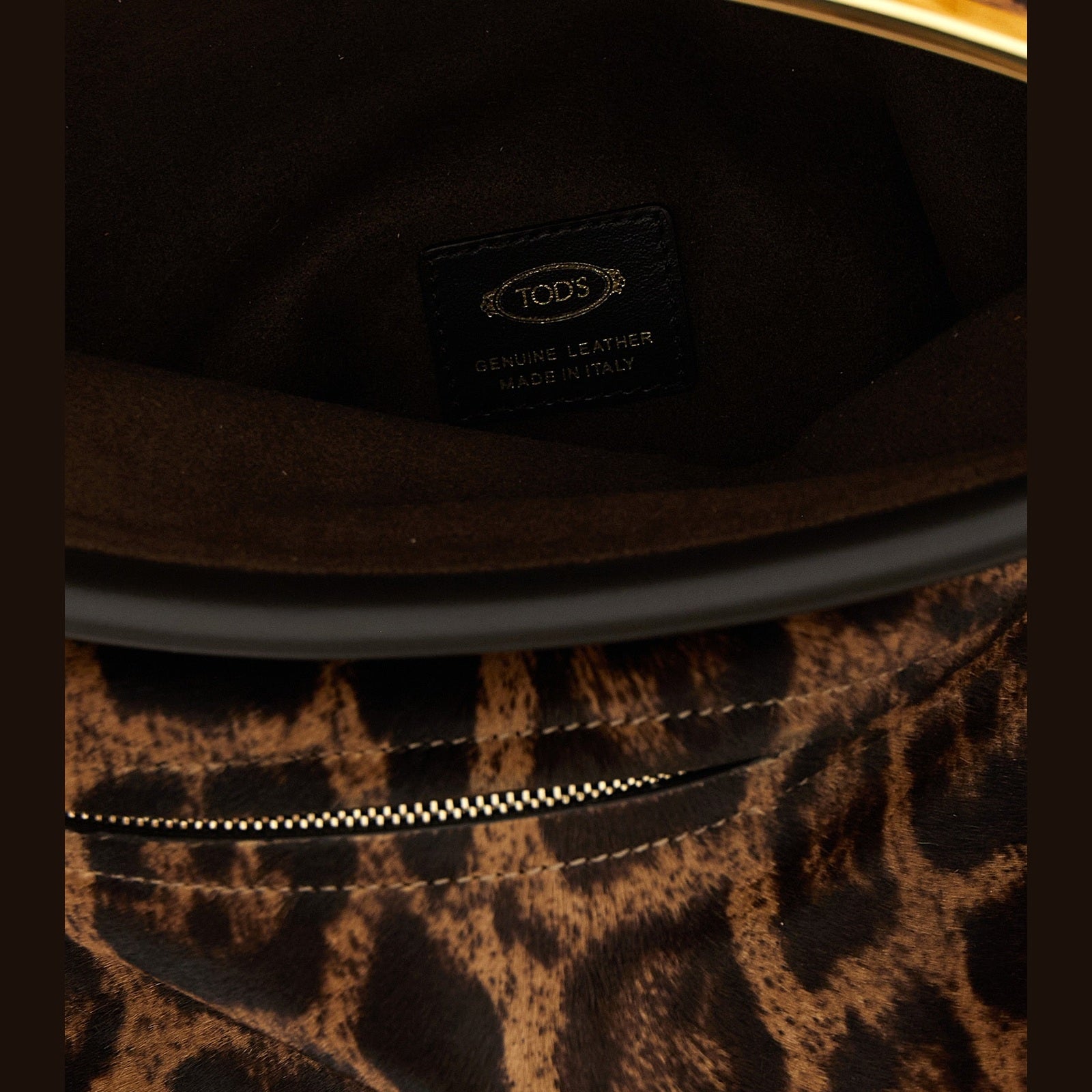 Tod's Brown Calfskin Shoulder Bag