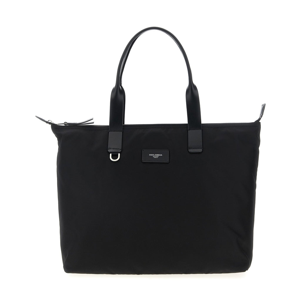 Dolce & Gabbana Black Polyamide Tote Bag
