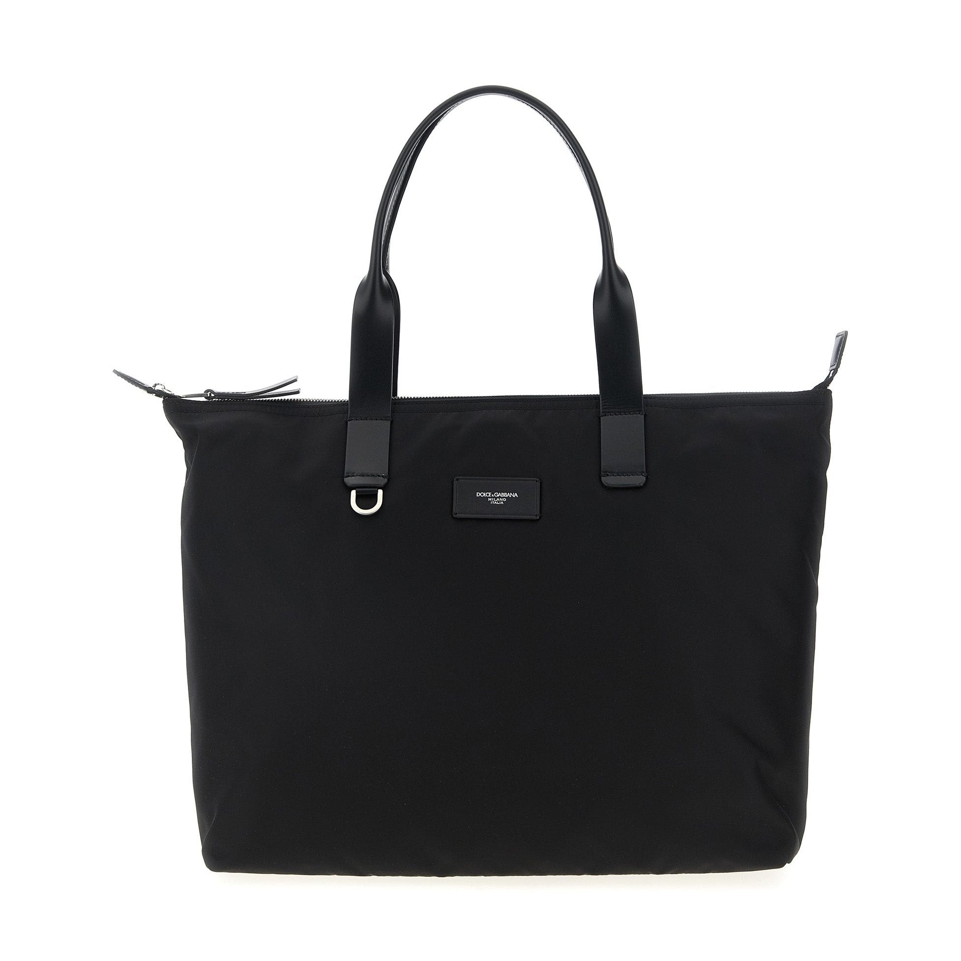 Dolce & Gabbana Black Polyamide Tote Bag