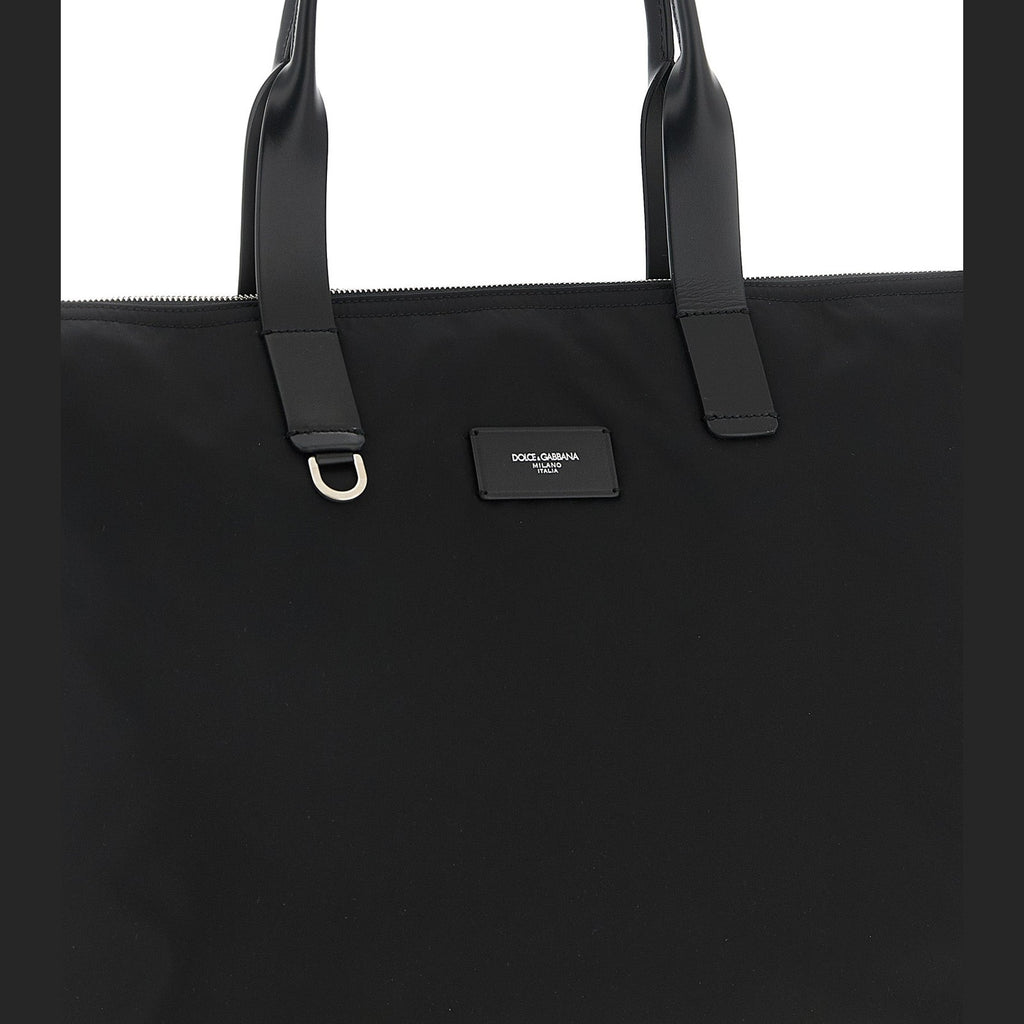 Dolce & Gabbana Black Polyamide Tote Bag