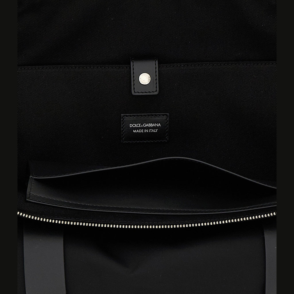 Dolce & Gabbana Black Polyamide Tote Bag