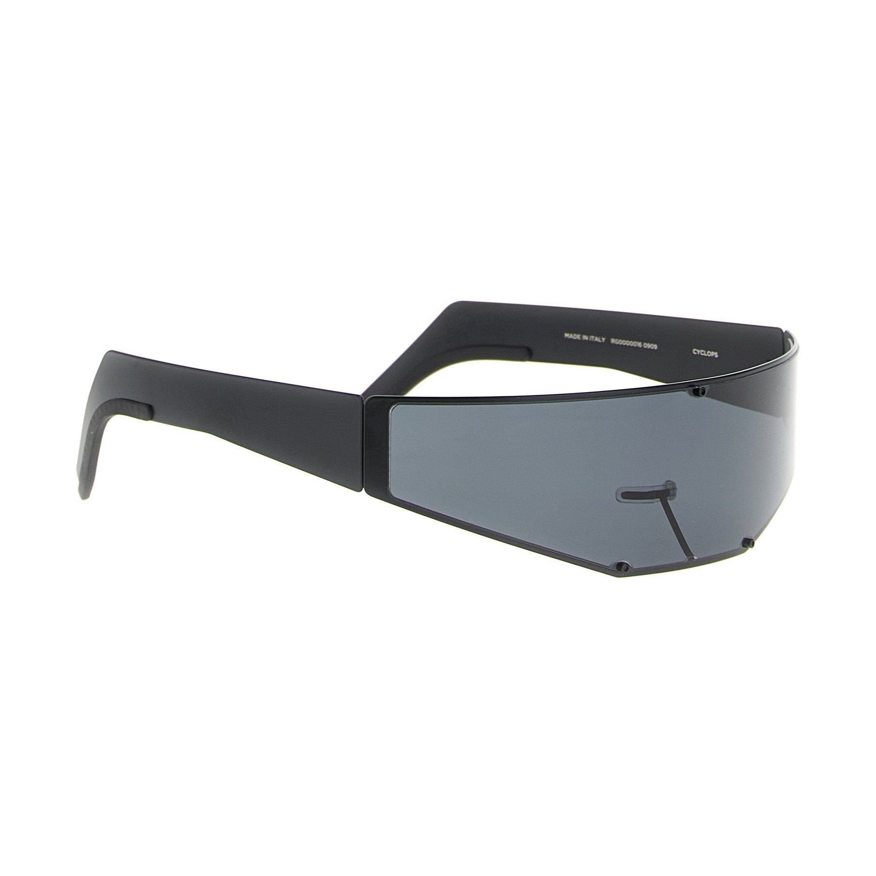 Rick Owens Black Stainless Steel Sunglasses