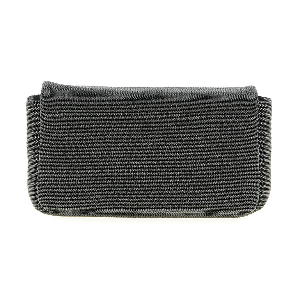 Brunello Cucinelli Black Leather Clutch Bag