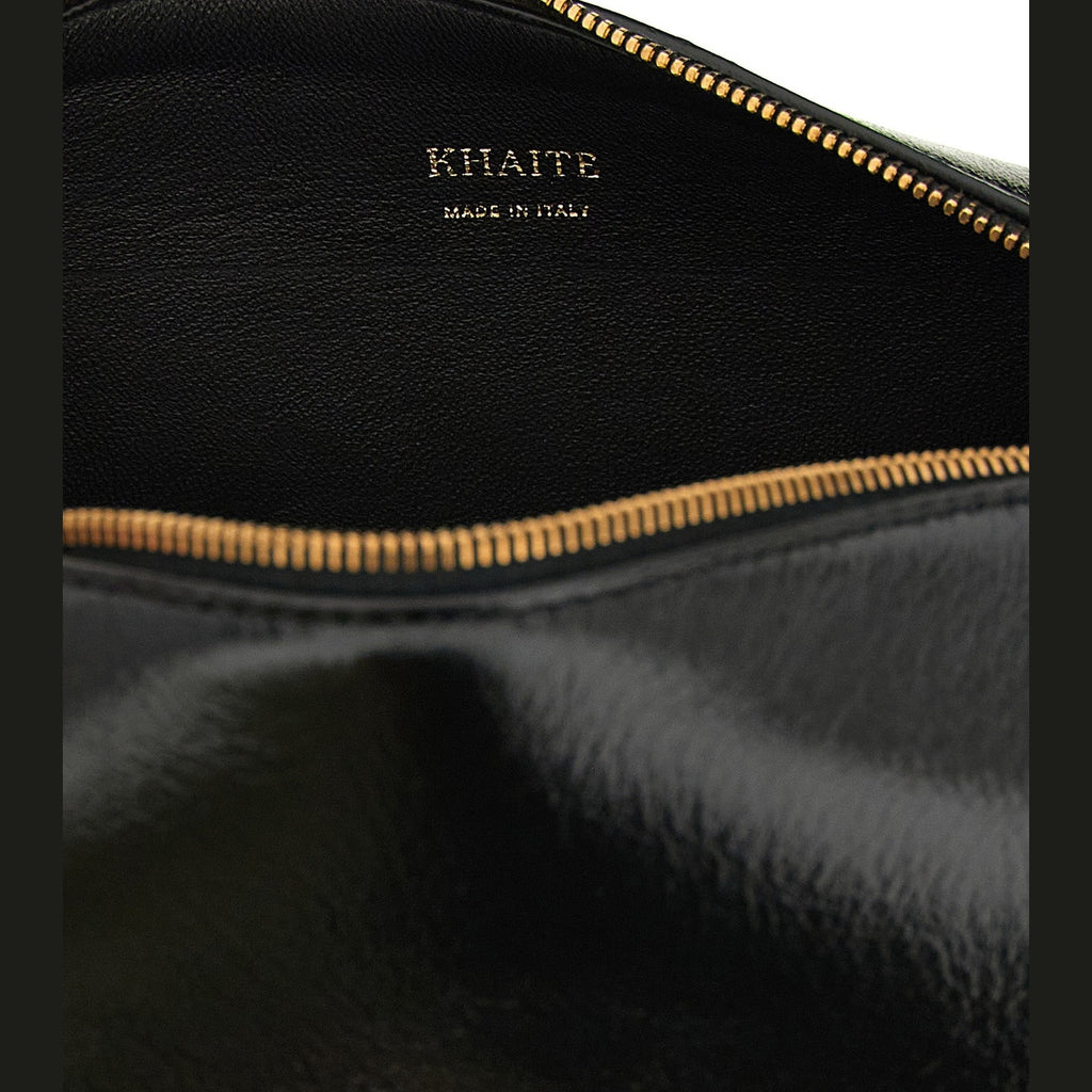 Khaite Black Calfskin Crossbody Bag